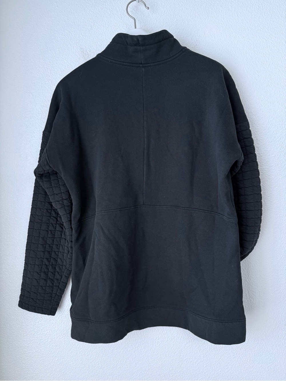 Columbia Sunday Summit Black Funnel Neck Pullover Sweatshirt Quilted Sleeves M - Picture 2 of 10